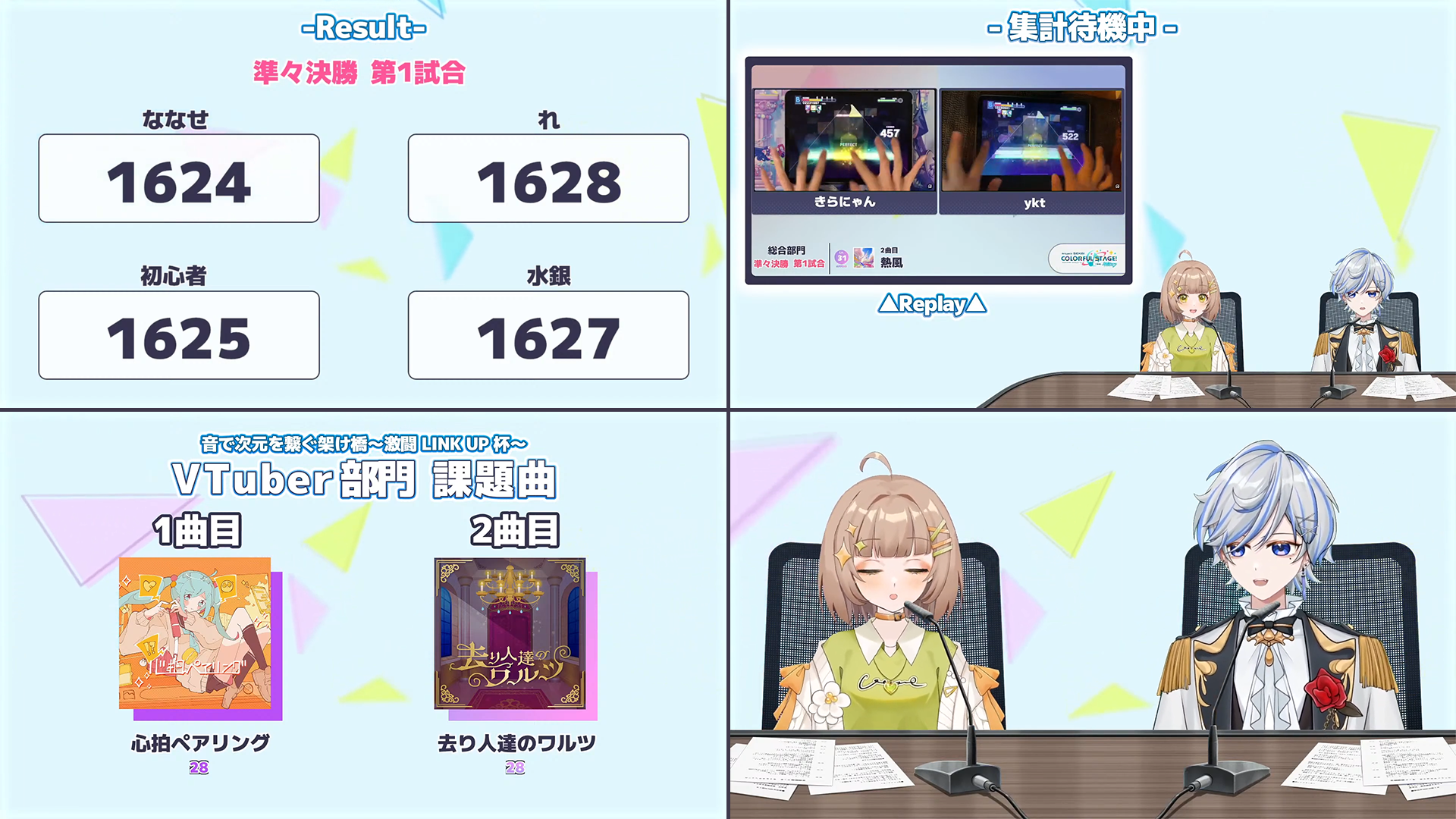 当日の配信画面